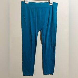 Teal Leggings Stretchy Capris